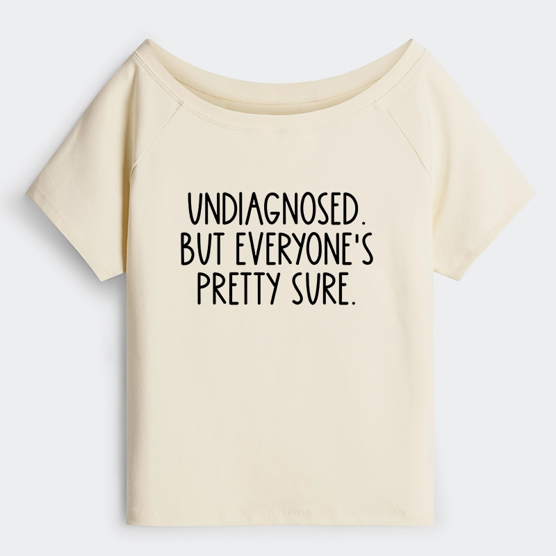 Tokyo-Tiger Self-diagnosed Illness Funny Off Shoulder T-Shirt