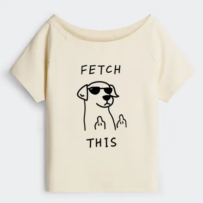 Tokyo-Tiger Rebellious Dog Off Shoulder T-Shirt