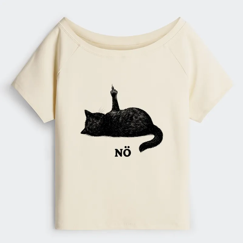 Tokyo-Tiger Cat Refused Off Shoulder T-Shirt Sale
