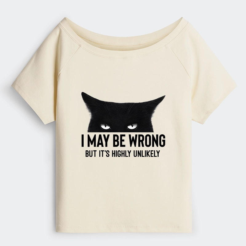 Tokyo-Tiger Cat Can Do No Wrong Off Shoulder T-Shirt