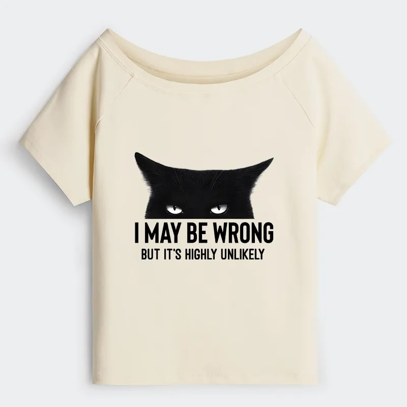 Tokyo-Tiger Cat Can Do No Wrong Off Shoulder T-Shirt