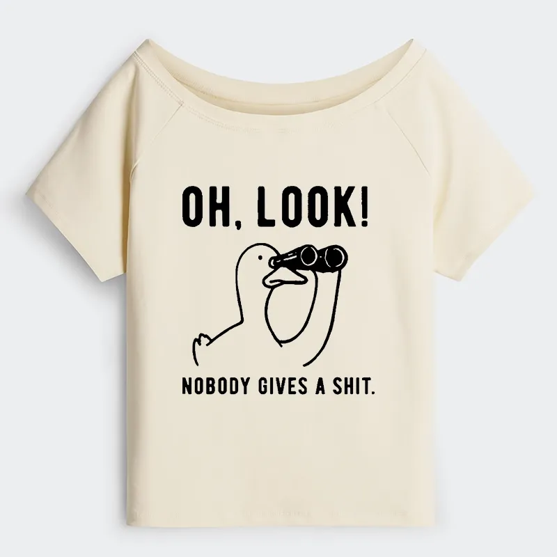 Tokyo-Tiger No One Cares About The Duck Off Shoulder T-Shirt Sale