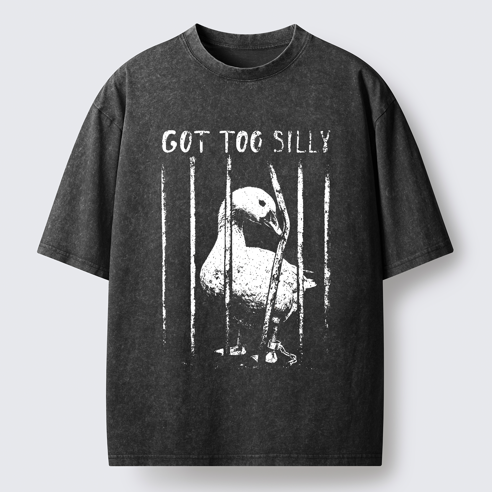 Tokyo-Tiger Got Too Silly Goose Washed T-Shirt