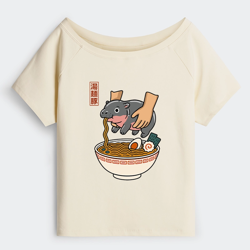 Tokyo-Tiger Noodles Got Me Off Shoulder T-Shirt