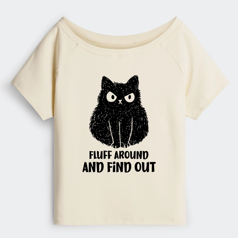 Tokyo-Tiger Consequences Of Fooling Around Off Shoulder T-Shirt