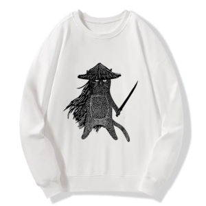 Image of Tokyo-Tiger Japanese Samurai Cat Sweatshirt