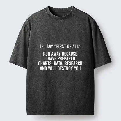 Tokyo-Tiger First Of All Debate Meme Washed T-Shirt