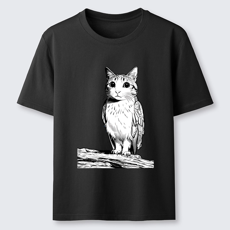 Tokyo-Tiger Funny Cat Owl Fusion Art Classic T-Shirt