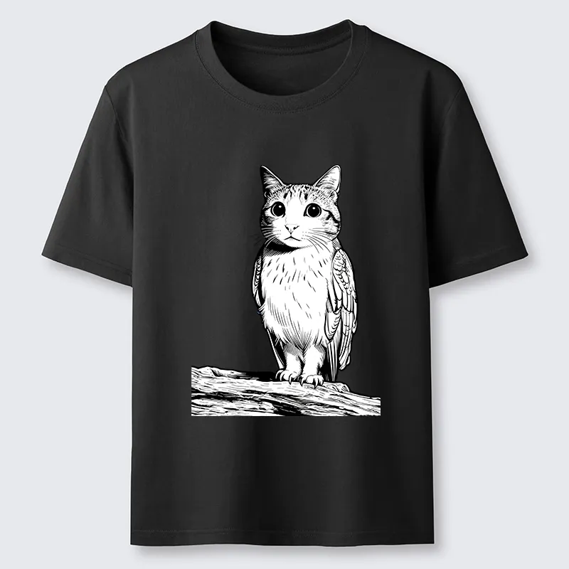 Tokyo-Tiger Funny Cat Owl Fusion Art Classic T-Shirt Sale
