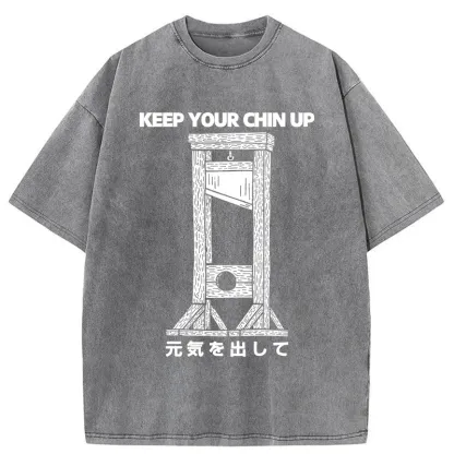 Tokyo-Tiger Keep Your Chin Up Washed T-Shirt