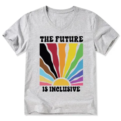 Tokyo-Tiger Pride Future Is Inclusive V-Neck Classic T-Shirt