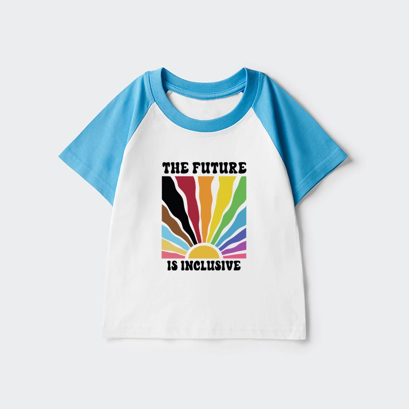 Tokyo-Tiger Pride Future Is Inclusive Kids Raglan T-shirt