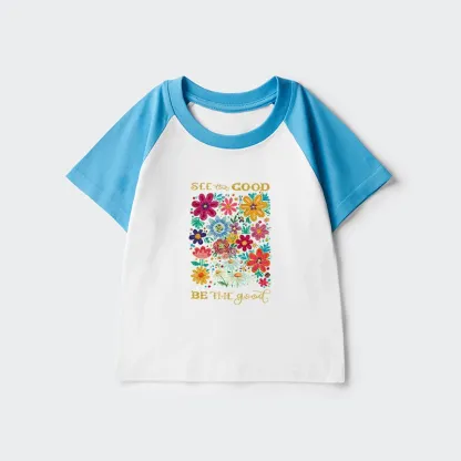 Tokyo-Tiger Flower：See The Good Be The Good Kids Raglan T-shirt