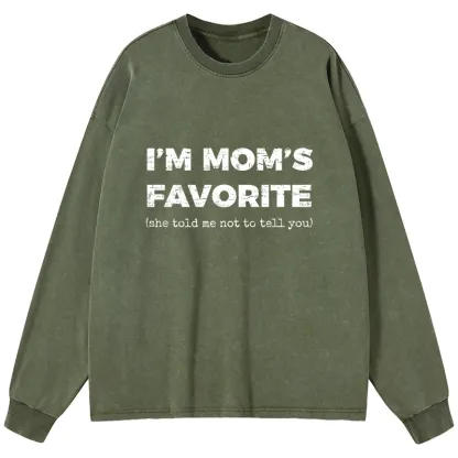 Tokyo-Tiger Mother's Day Jokes Washed Long Sleeve T-Shirt