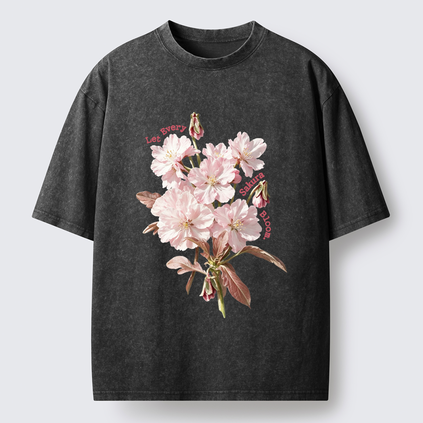 Tokyo-Tiger Let Every Sakura Bloom Washed T-Shirt