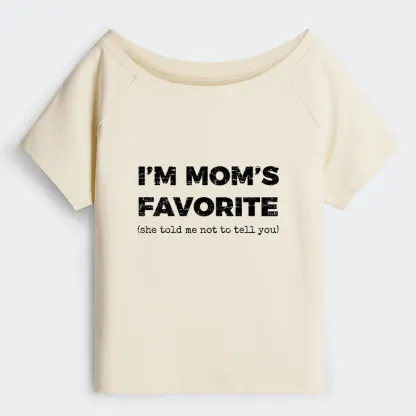 Tokyo-Tiger Mother's Day Jokes Off Shoulder T-Shirt