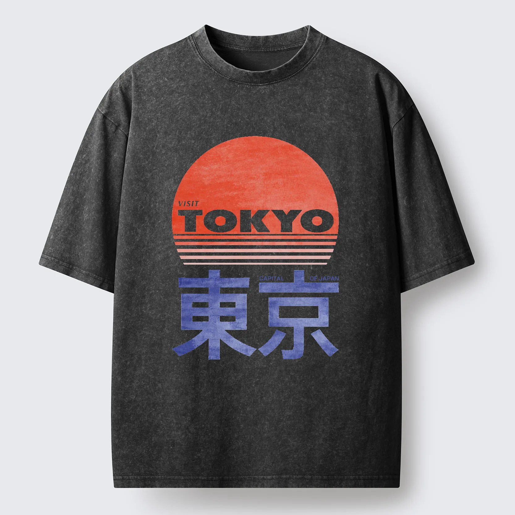 Tokyo-Tiger City Of The Rising Sun Washed T-Shirt