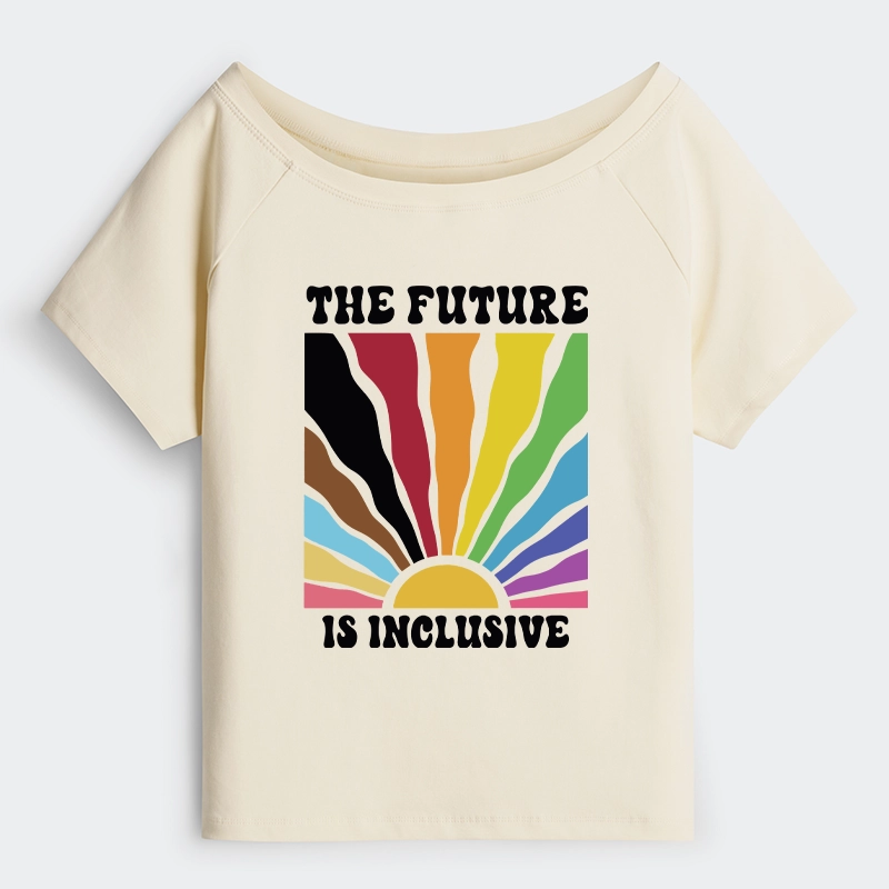 Tokyo-Tiger Pride Future Is Inclusive Off Shoulder T-Shirt