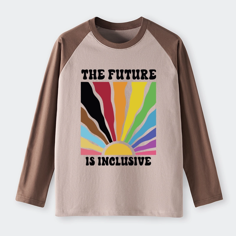 Tokyo-Tiger Pride Future Is Inclusive Raglan Long Sleeve T-shirt