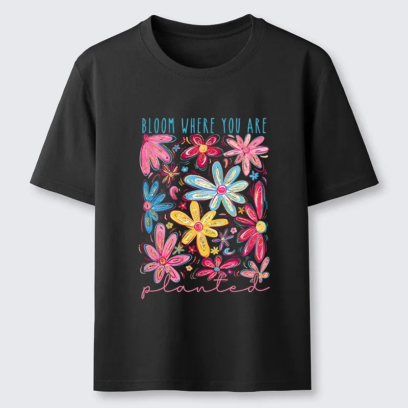 Tokyo-Tiger Positive Flower Vibe Classic T-Shirt