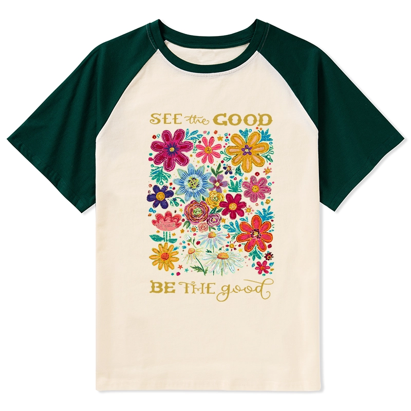 Tokyo-Tiger Flower：See The Good Be The Good Raglan T-shirt