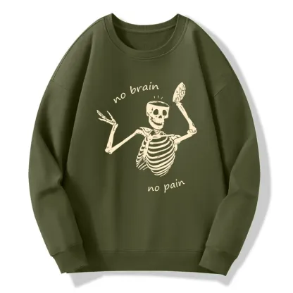 Tokyo-Tiger Skeletons Feel No Pain Classic Sweatshirt