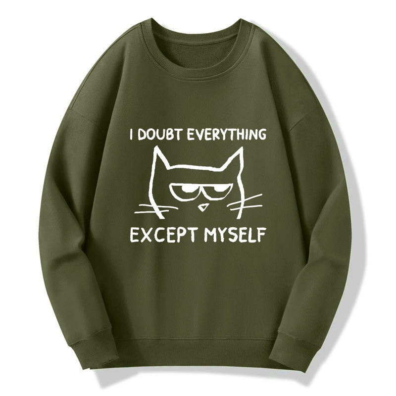 Tokyo-Tiger Confident Kitten Classic Sweatshirt