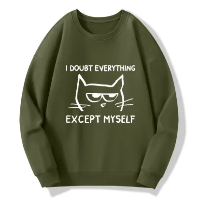 Tokyo-Tiger Confident Kitten Classic Sweatshirt