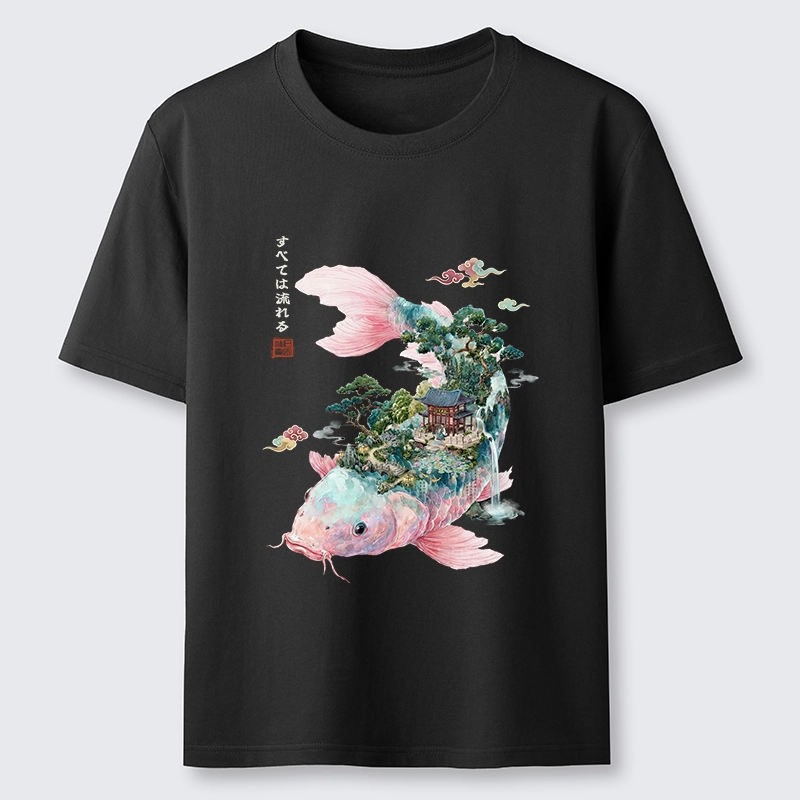 Tokyo-Tiger Journey Of The Flowing Koi Classic T-Shirt