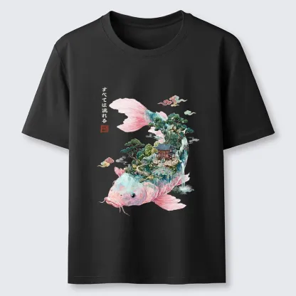 Tokyo-Tiger Journey Of The Flowing Koi Classic T-Shirt