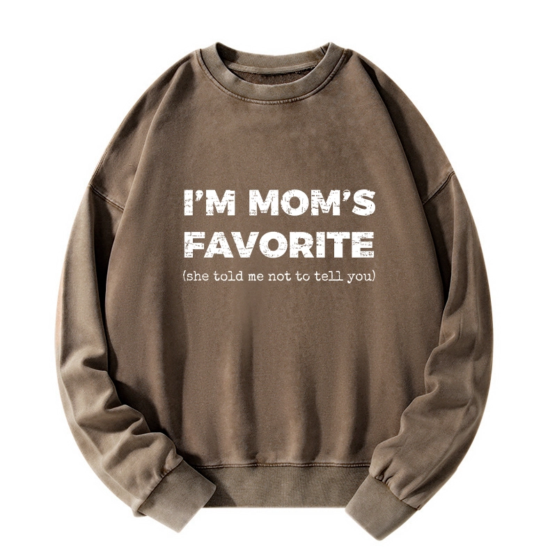 Tokyo-Tiger Mother's Day Jokes Washed Sweatshirt