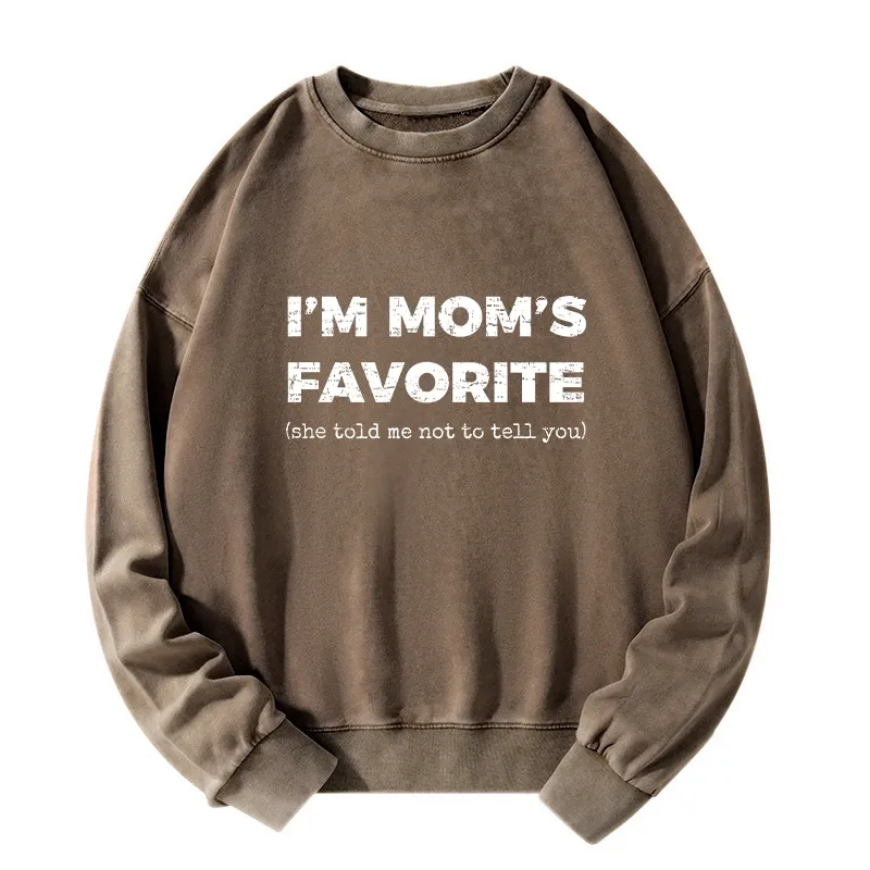 Tokyo-Tiger Mother's Day Jokes Washed Sweatshirt