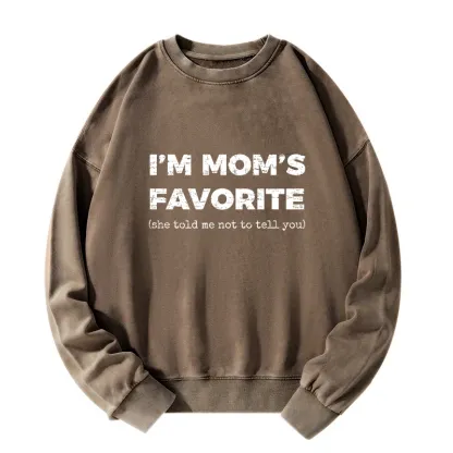 Tokyo-Tiger Mother's Day Jokes Washed Sweatshirt