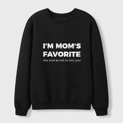 Tokyo-Tiger Mother's Day Jokes Waffle Sweatshirt