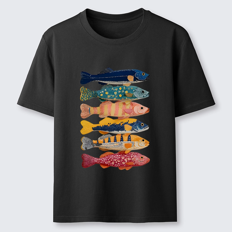 Tokyo-Tiger Colorful Fish Art Collection Classic T-Shirt