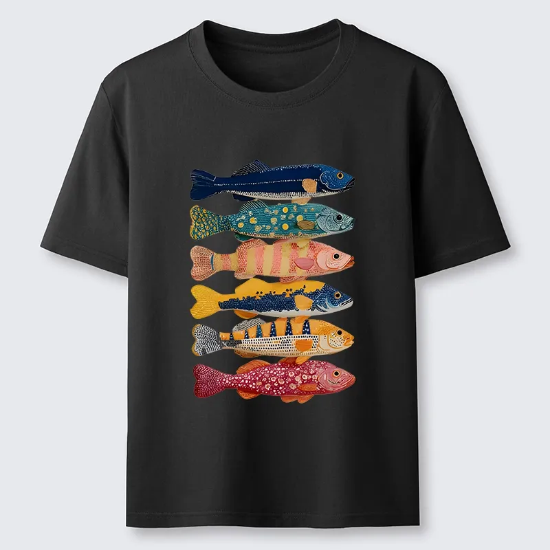 Tokyo-Tiger Colorful Fish Art Collection Classic T-Shirt