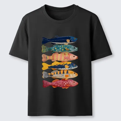 Tokyo-Tiger Colorful Fish Art Collection Classic T-Shirt
