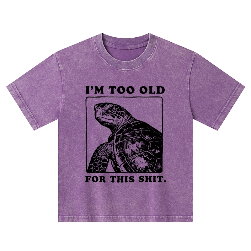 Tokyo-Tiger Turtle I Quit Meme Energy Washed T-Shirt