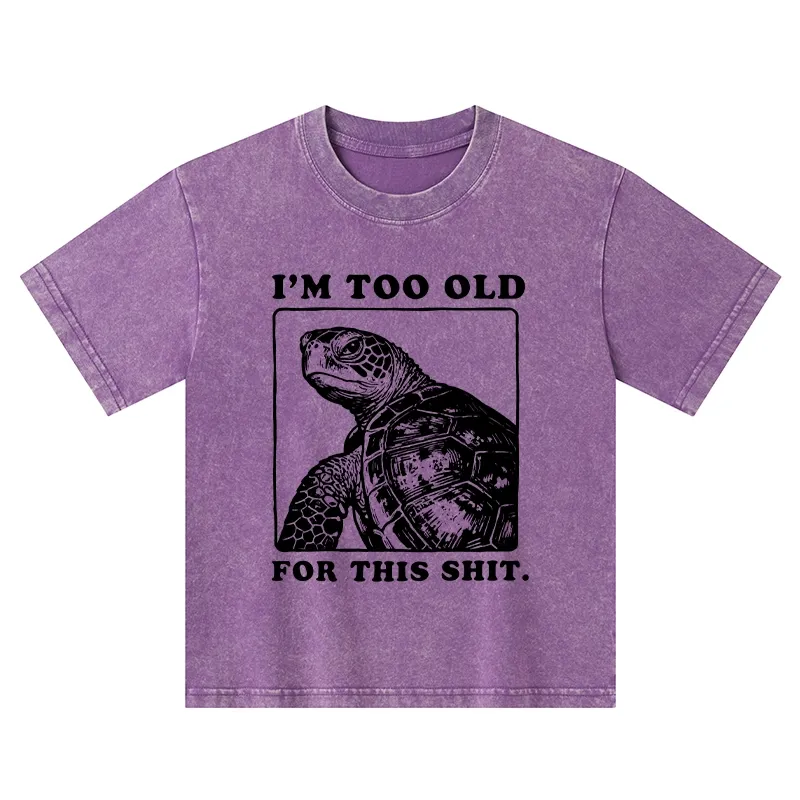 Tokyo-Tiger Turtle I Quit Meme Energy Washed T-Shirt