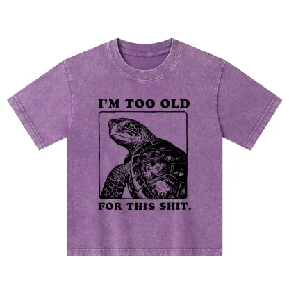 Tokyo-Tiger Turtle I Quit Meme Energy Washed T-Shirt