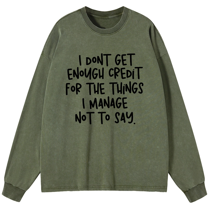 Tokyo-Tiger Saying No Is A Superpower Washed Long Sleeve T-Shirt