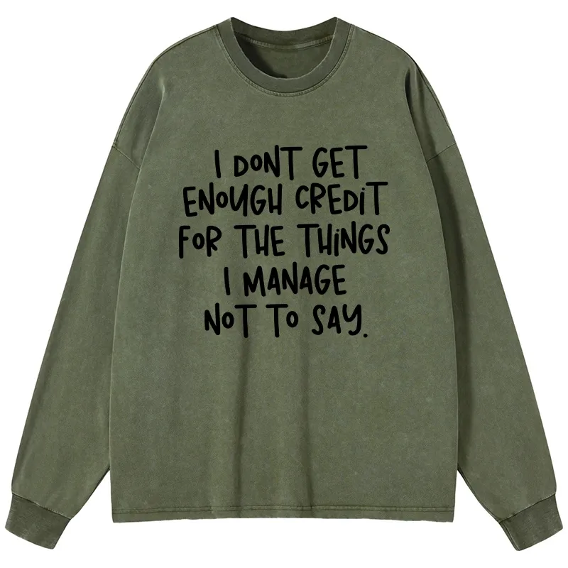 Tokyo-Tiger Saying No Is A Superpower Washed Long Sleeve T-Shirt