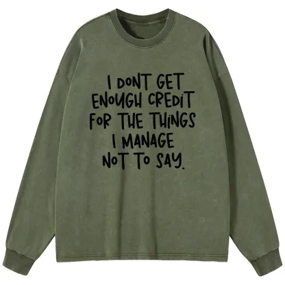 Tokyo-Tiger Saying No Is A Superpower Washed Long Sleeve T-Shirt