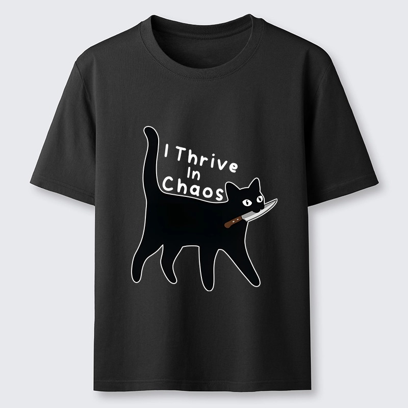 Tokyo-Tiger Chaotic Black Cat With Knife Classic T-Shirt