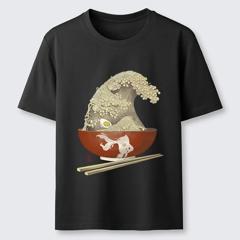 Tokyo-Tiger Kanagawa Noodle Wave Food Art Classic T-Shirt