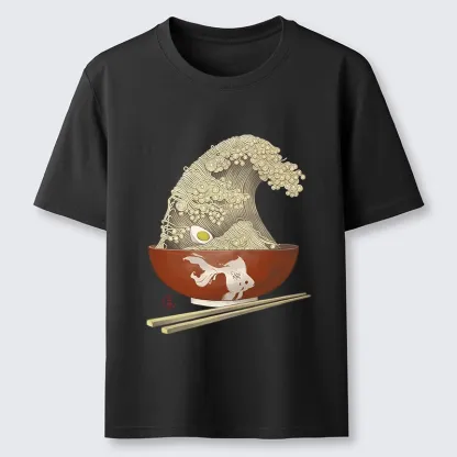 Tokyo-Tiger Kanagawa Noodle Wave Food Art Classic T-Shirt