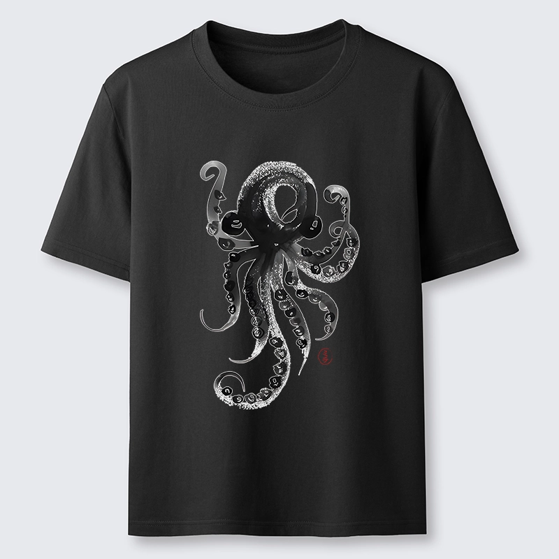 Tokyo-Tiger Japanese Ink Octopus Art Classic T-Shirt