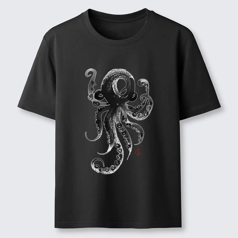 Tokyo-Tiger Japanese Ink Octopus Art Classic T-Shirt