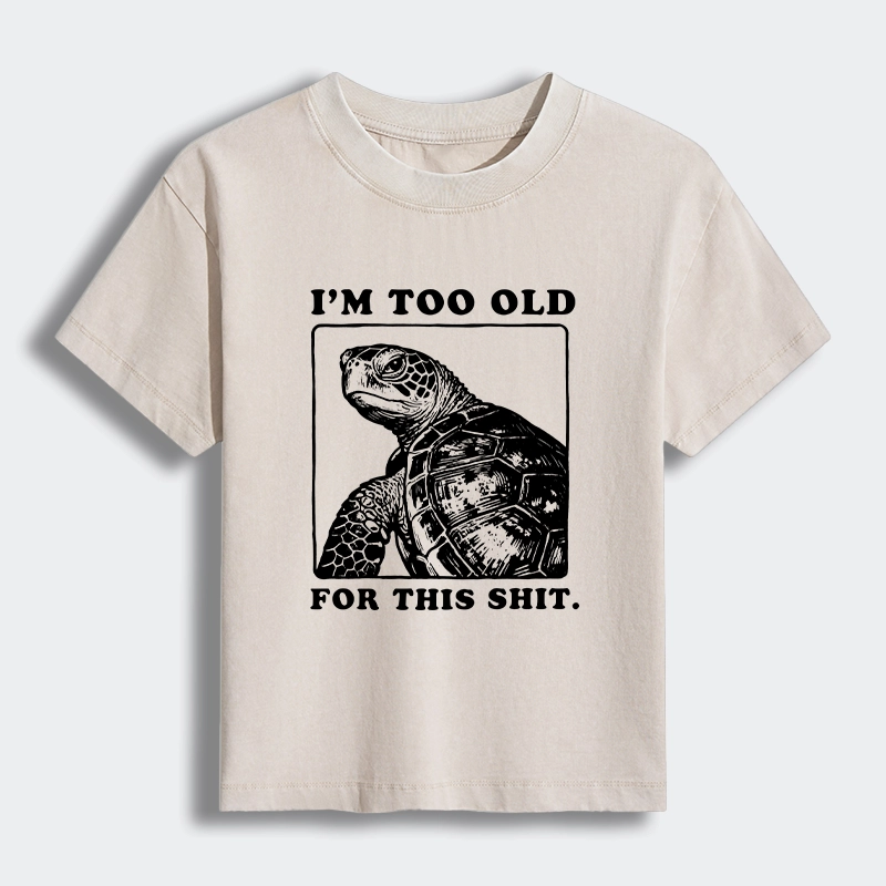 Tokyo-Tiger Turtle I Quit Meme Energy Women's Washed T-shirt