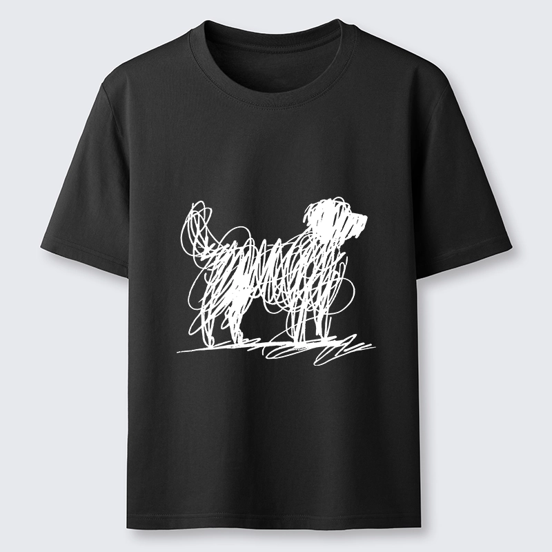 Tokyo-Tiger Scribble Dog Art Funny Vibe Classic T-Shirt